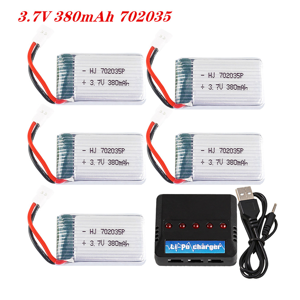 Rc Helicopter Parts - Batteria ricaricabile 3.7V 380mah 702035 Lipo
