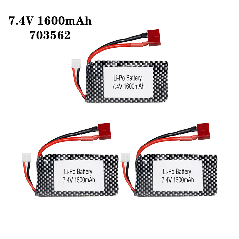 Rc Helicopter Parts - 1/2/3 pz/lotto 7.4v 1600mah 703562 25C